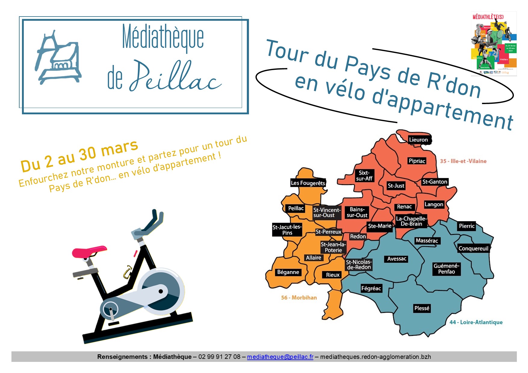 Tour du pays de Rdon en vélo dappartement