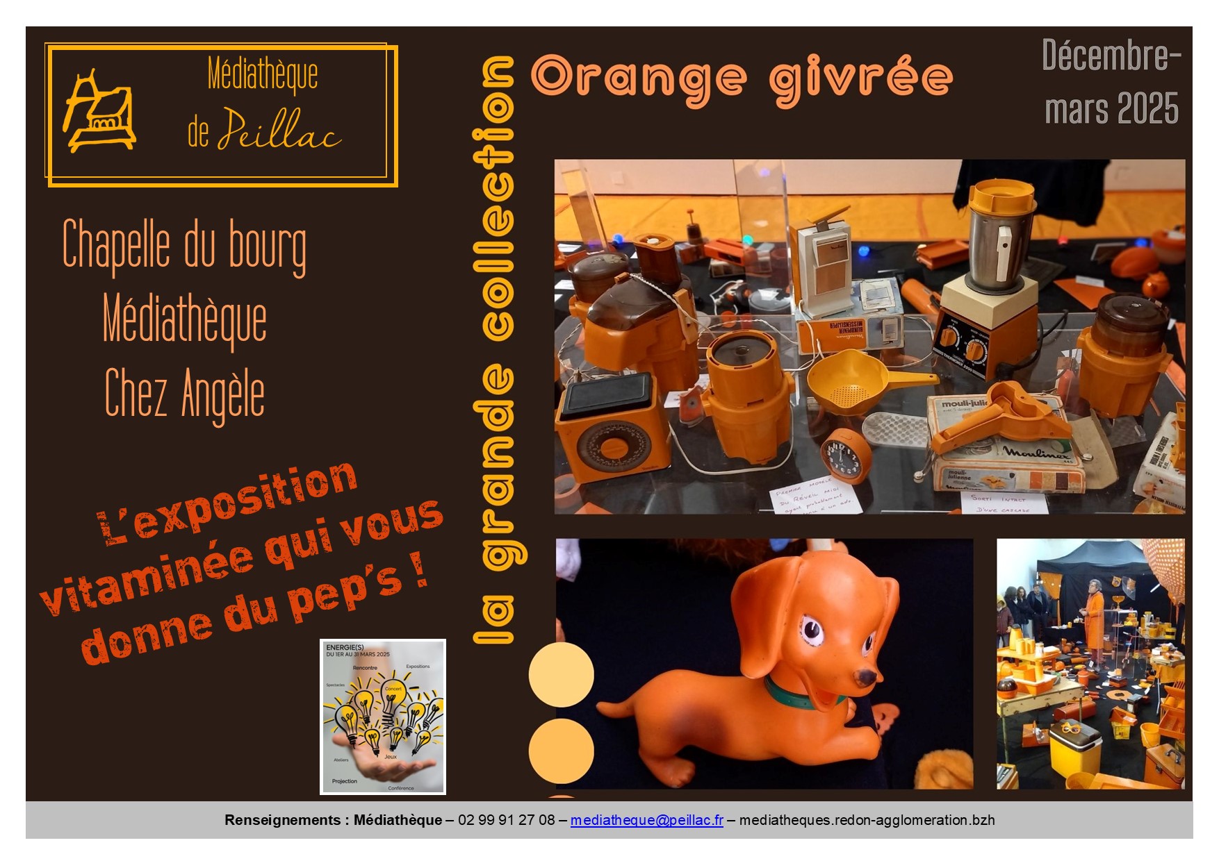Affiche énergies La grande collection Orange Givrée