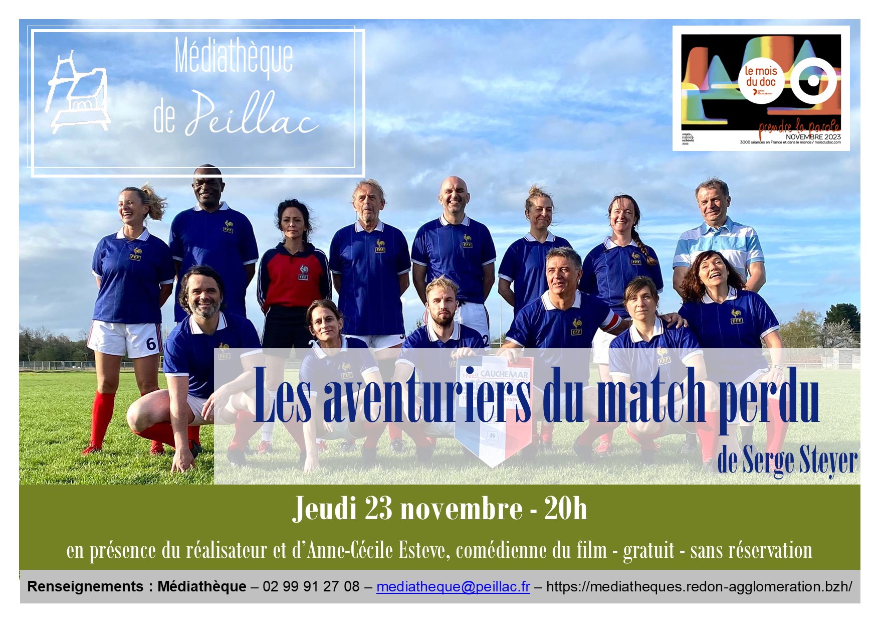 Affiche aventuriers du match perdu